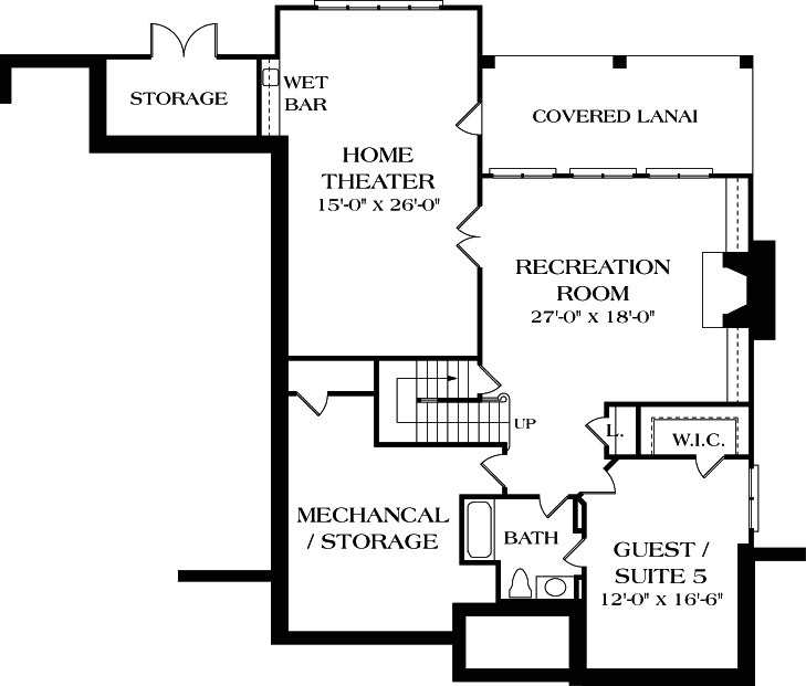 Lower Floor Plan: 106-488