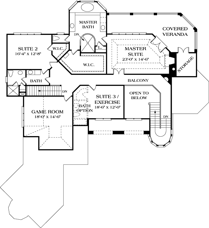 Upper/Second Floor Plan: 106-489