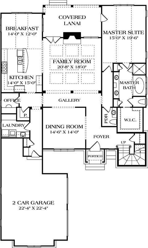 Main Floor Plan: 106-490