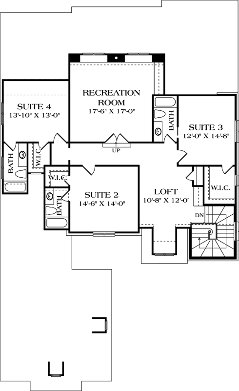 Upper/Second Floor Plan: 106-491