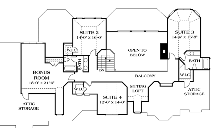 Upper/Second Floor Plan: 106-493