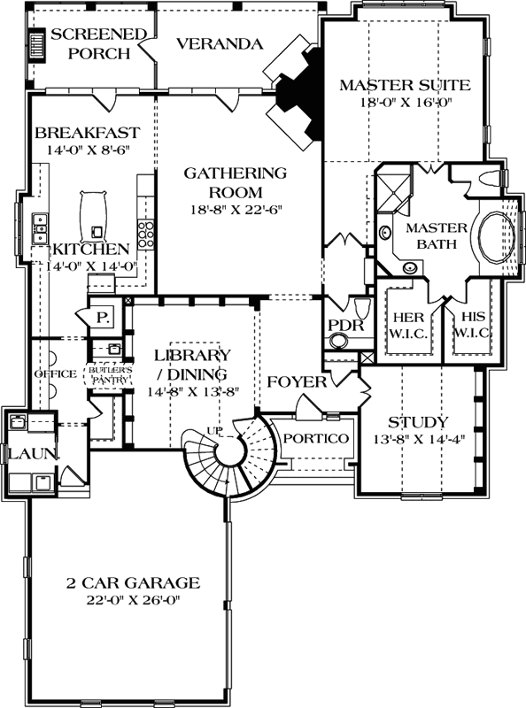 Main Floor Plan: 106-495