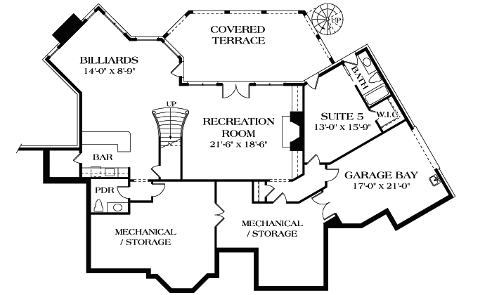 Lower Floor Plan: 106-496
