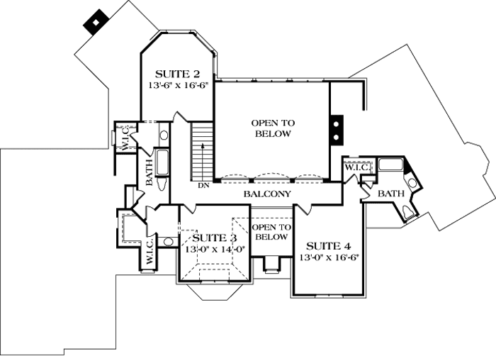 Upper/Second Floor Plan: 106-496