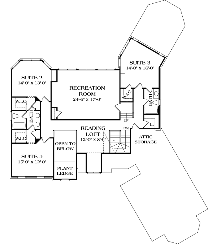 Upper/Second Floor Plan: 106-498