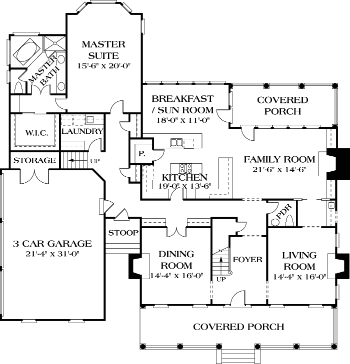 Main Floor Plan: 106-499