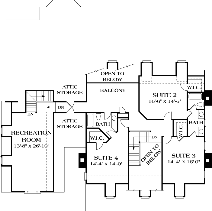 Upper/Second Floor Plan: 106-499