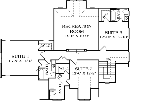 Upper/Second Floor Plan: 106-505