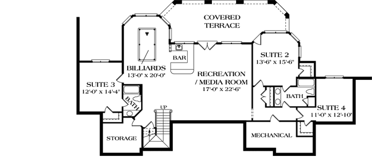 Lower Floor Plan: 106-507