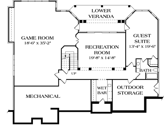 Lower Floor Plan: 106-513