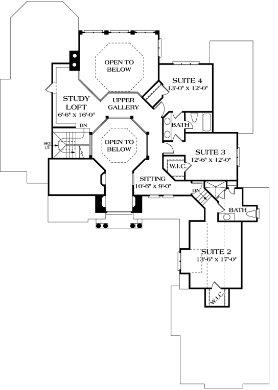 Upper/Second Floor Plan: 106-517