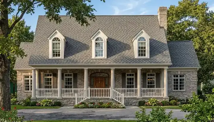 Country house plans 106-518 - front exterior, 4,176 sq ft, 5 bed, 3 bath house plans | Monster House Plans