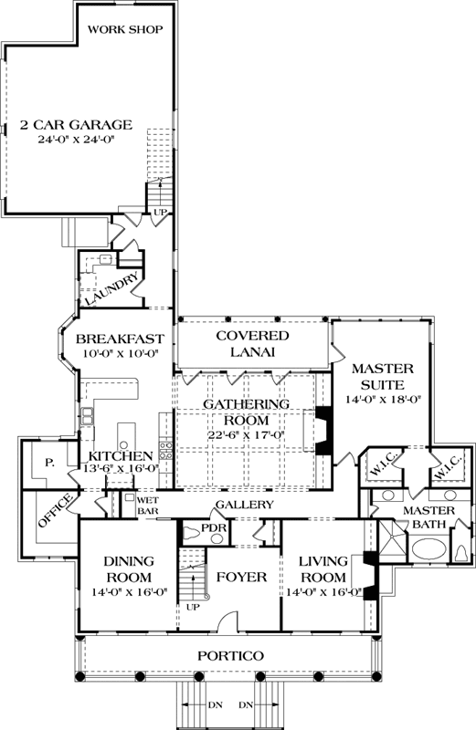Main Floor Plan: 106-518