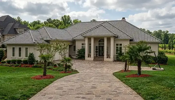 Contemporary house plans 106-520 - front exterior, 5,687 sq ft, 4 bed, 4 bath house plans | Monster House Plans