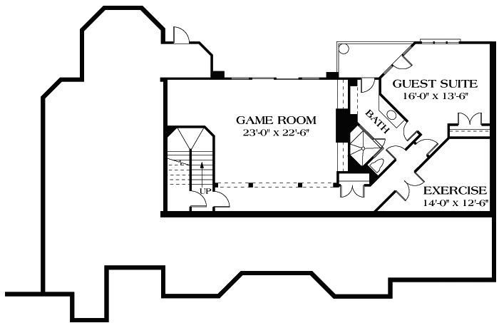 Lower Floor Plan: 106-520
