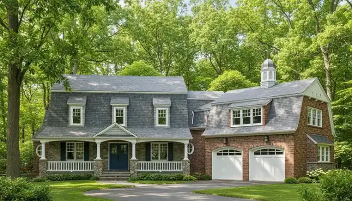 Hampton house plans 106-522 - front exterior, 5,846 sq ft, 6 bed, 6 bath house plans | Monster House Plans