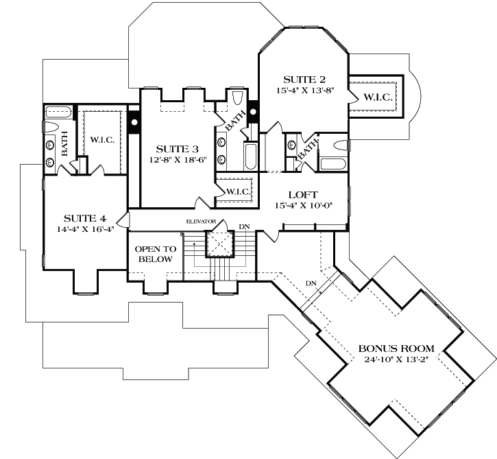 Upper/Second Floor Plan:106-522