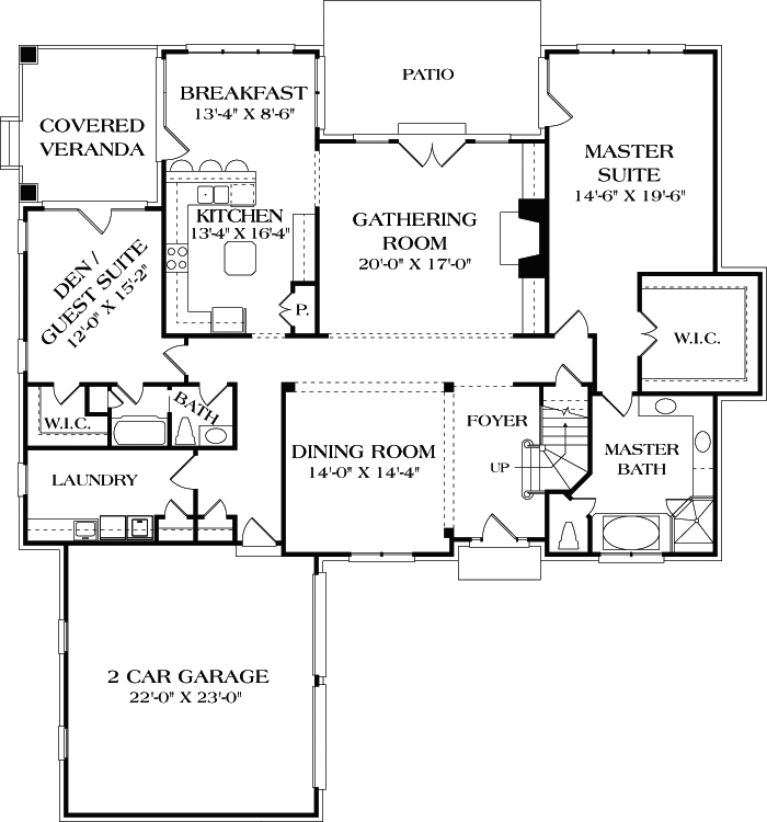 Main Floor Plan: 106-527