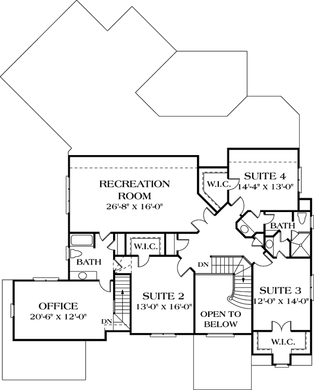 Upper/Second Floor Plan: 106-529