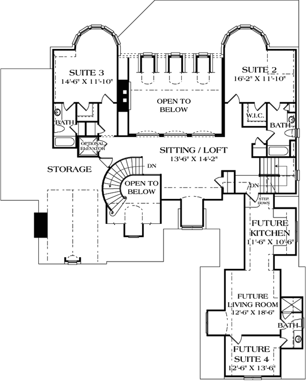 Upper/Second Floor Plan:106-532