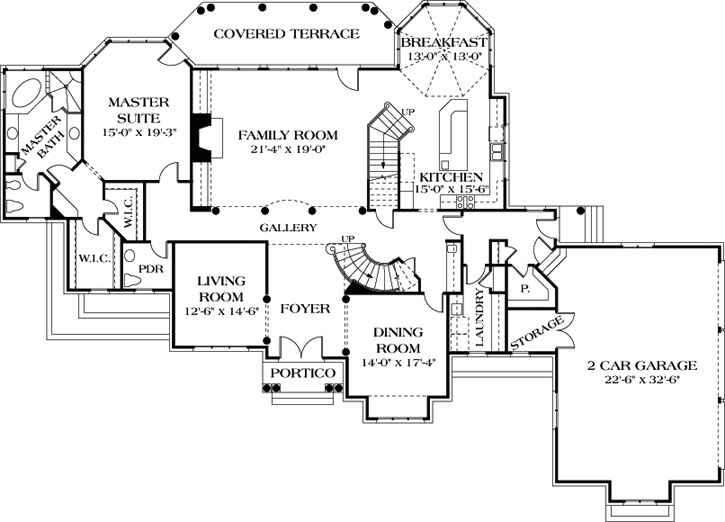 Main Floor Plan: 106-533