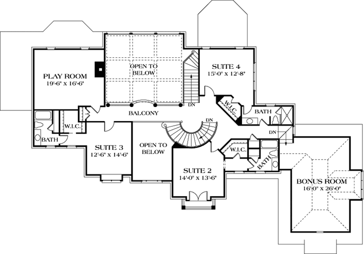 Upper/Second Floor Plan: 106-533