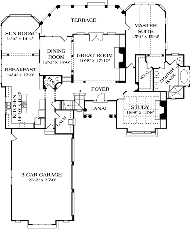 Main Floor Plan: 106-534