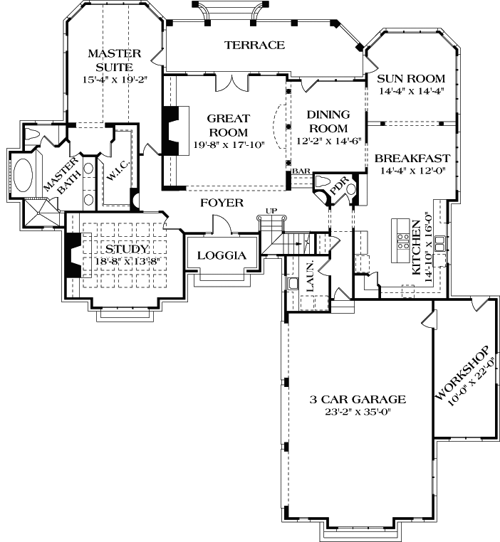 Main Floor Plan: 106-535
