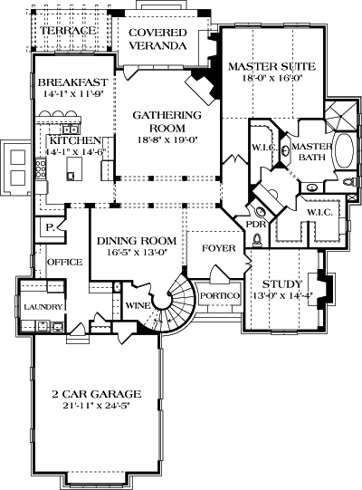 Main Floor Plan: 106-537