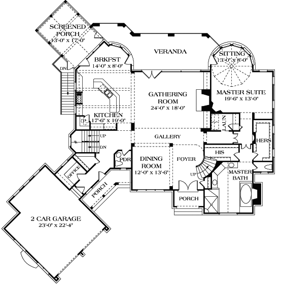 Main Floor Plan: 106-541