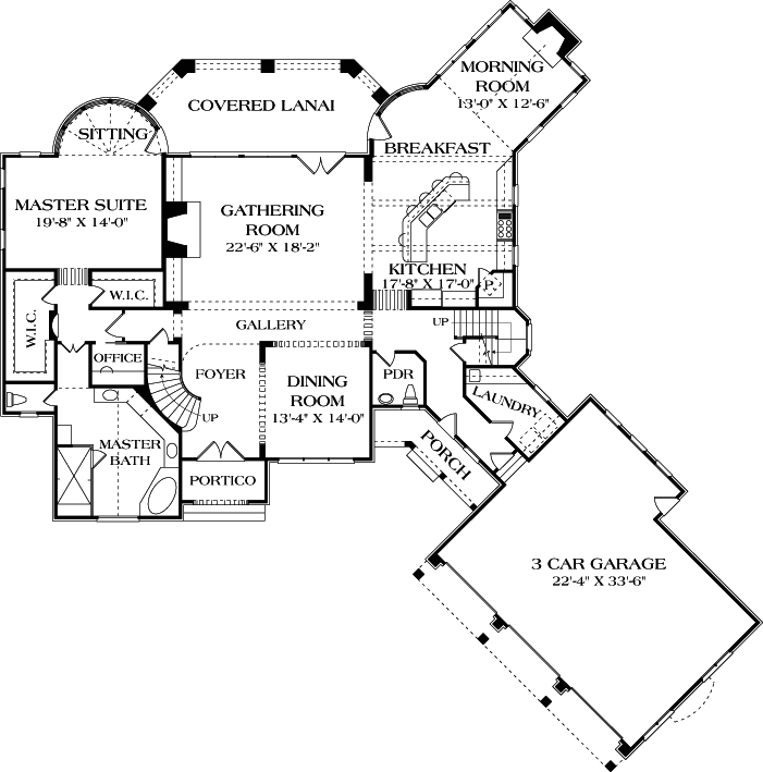 Main Floor Plan: 106-543