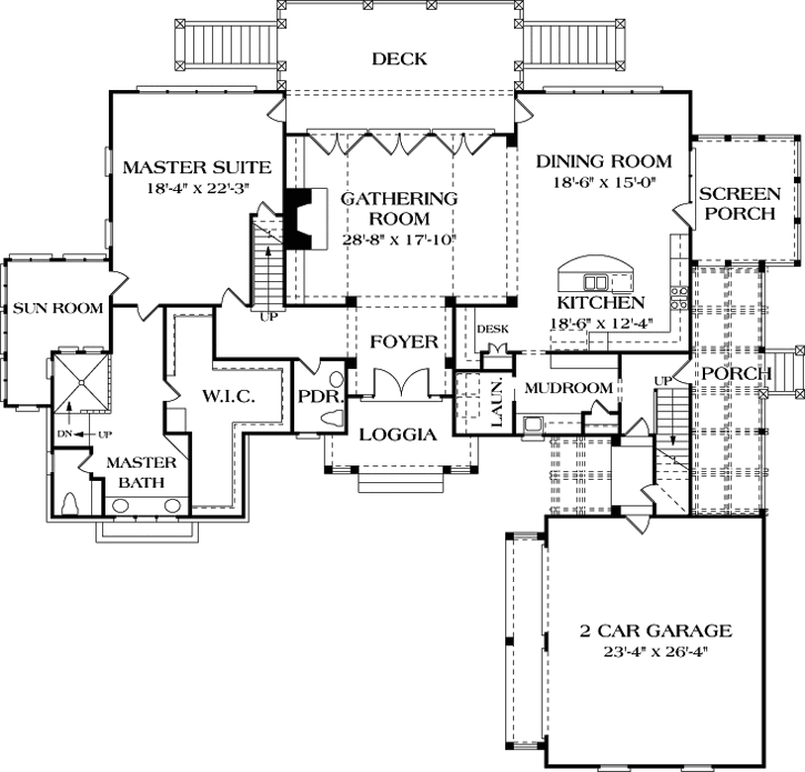 Main Floor Plan: 106-544