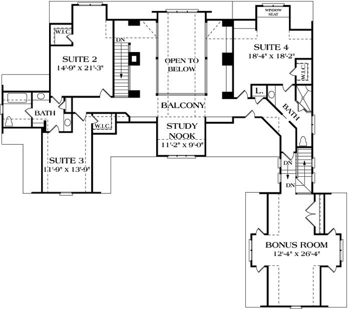 Upper/Second Floor Plan:106-544