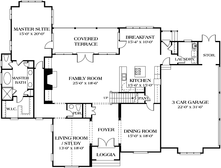 Main Floor Plan: 106-545