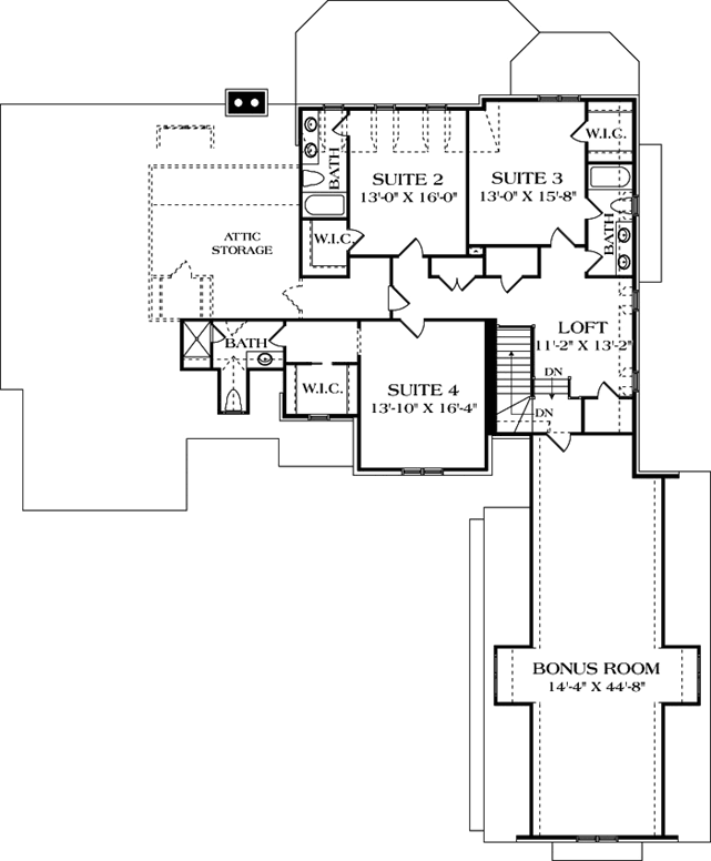 Upper/Second Floor Plan: 106-548