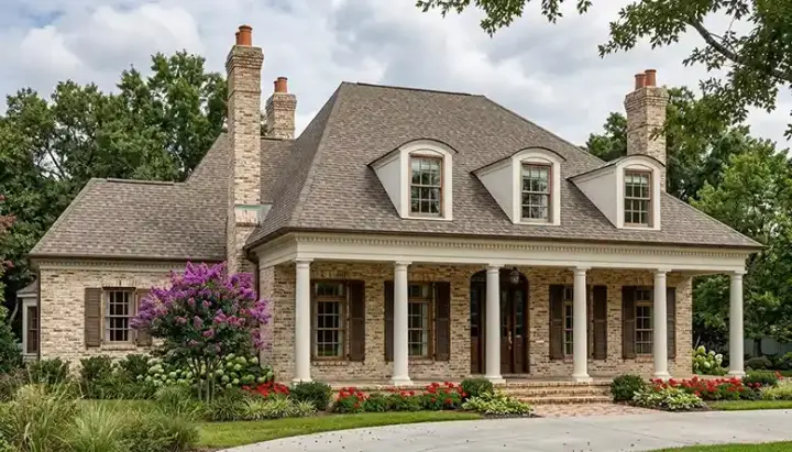 Southern house plans 106-549 - front exterior, 4,430 sq ft, 4 bed, 3 bath house plans | Monster House Plans
