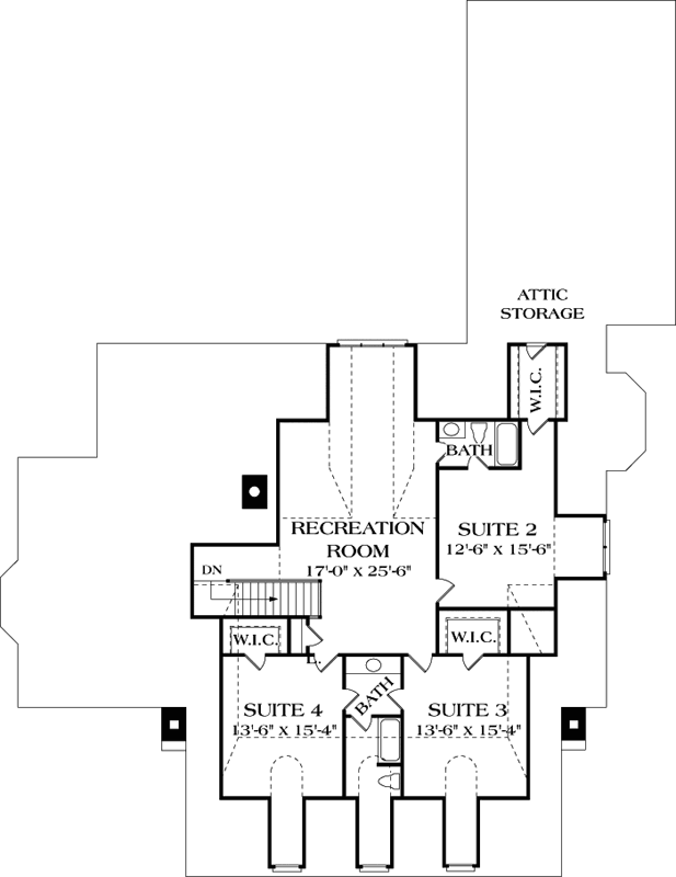 Upper/Second Floor Plan: 106-549