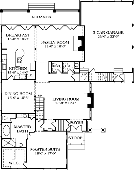 Main Floor Plan: 106-551