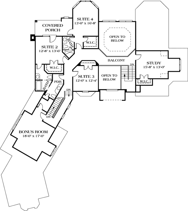 Upper/Second Floor Plan:106-552