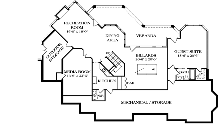 Lower Floor Plan: 106-553