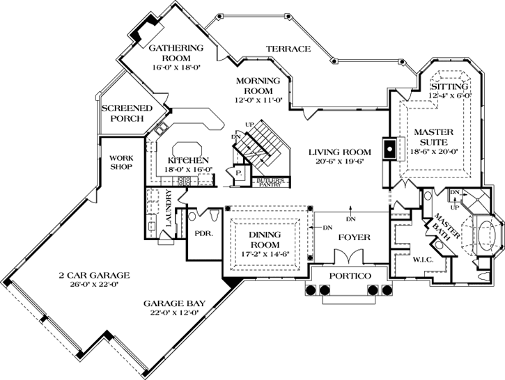 Main Floor Plan: 106-553