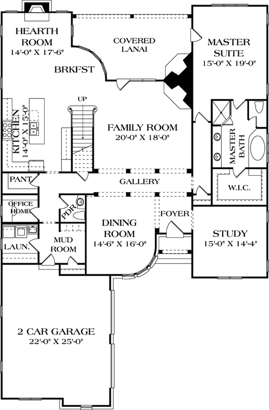Main Floor Plan: 106-554
