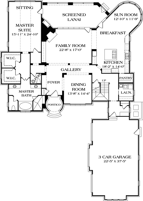 Main Floor Plan: 106-555