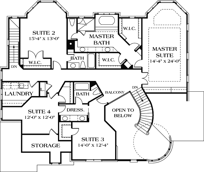 Upper/Second Floor Plan: 106-557