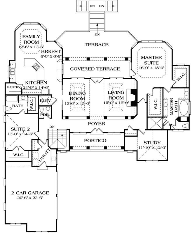 Main Floor Plan: 106-558