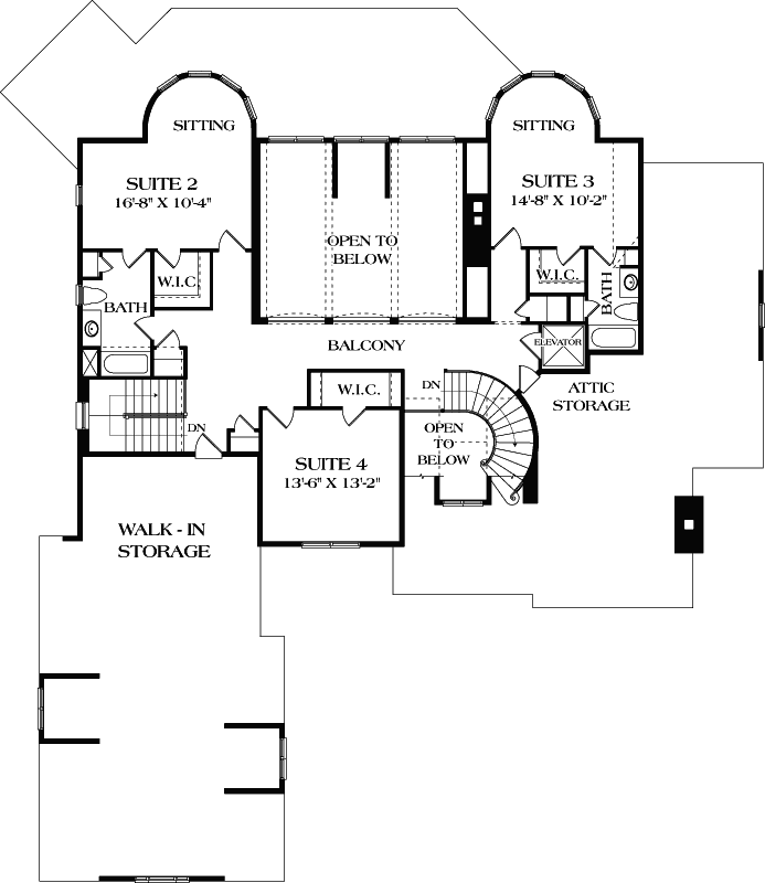 Upper/Second Floor Plan: 106-559