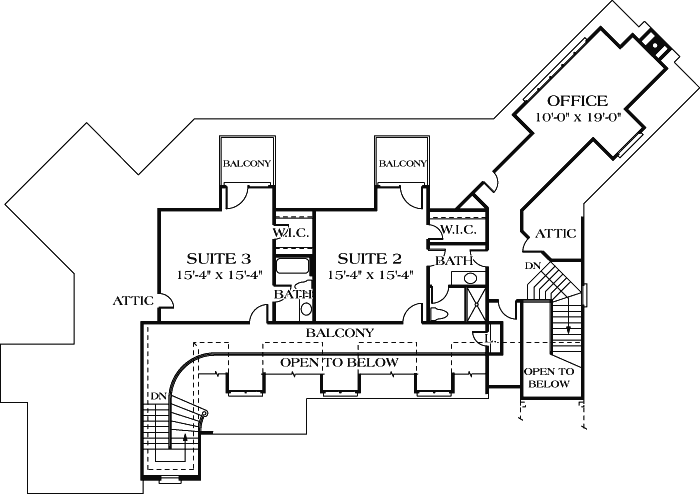 Upper/Second Floor Plan: 106-563