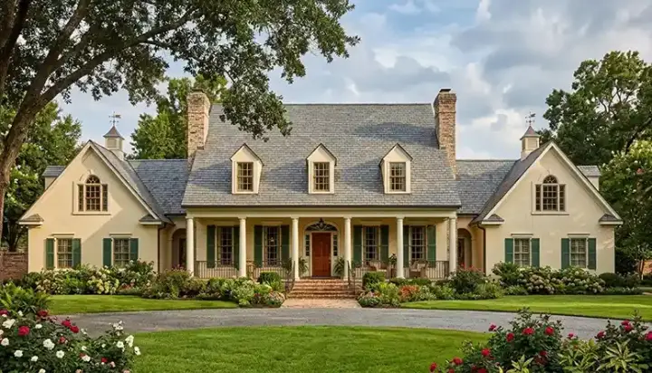 Country house plans 106-564 - front exterior, 4,713 sq ft, 4 bed, 3 bath house plans | Monster House Plans