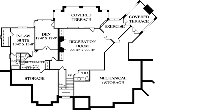 Lower Floor Plan: 106-565