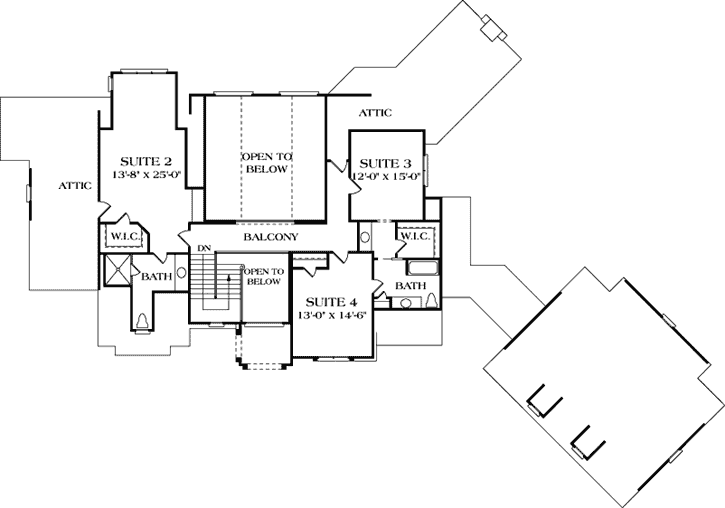 Upper/Second Floor Plan: 106-565